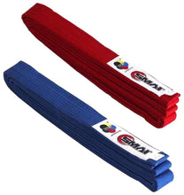 Load image into Gallery viewer, SMAI Karate Competition Belt- WKF Approved, 4cm width, thick.