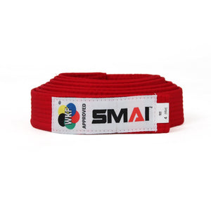 SMAI Karate Competition Belt- WKF Approved, 4cm width, thick.